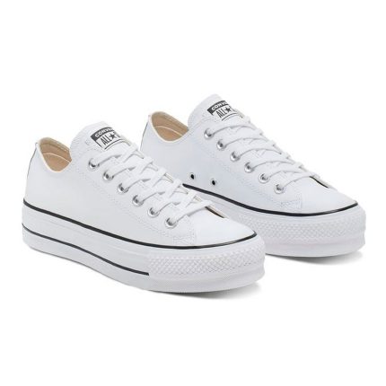 Zapatillas Urbanas Converse Ct As Platform Leather Ox 561680 - Blanco